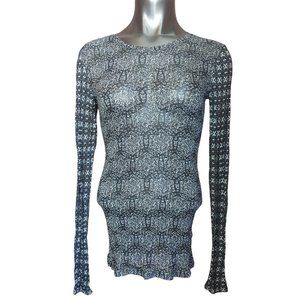 PHILOSOPHY Womens S Patterned Bodycon Long Sleeve Tunic Top Dress